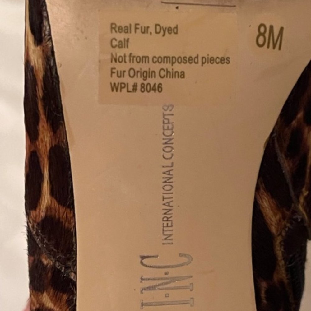 Leopard Fur Ankle Boots - Picture 4 of 4